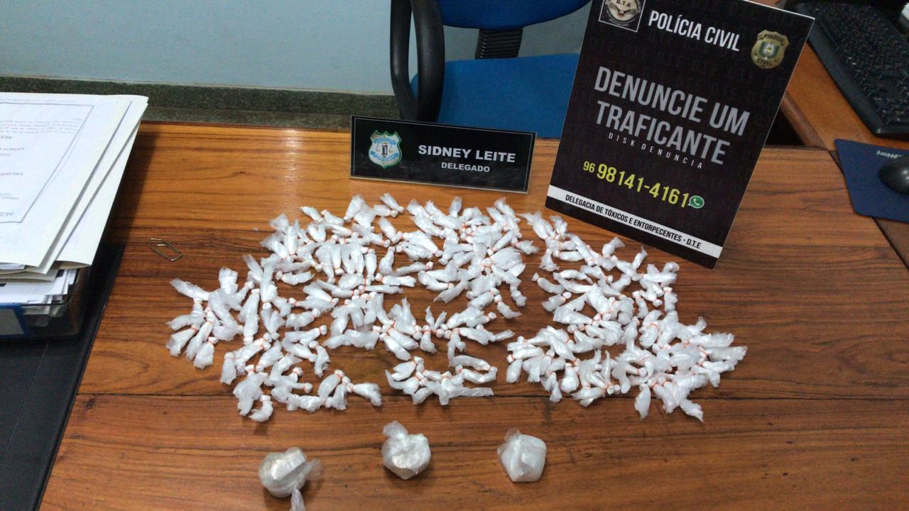 POLÍCIA CIVIL PRENDE POR TRÁFICO EM MACAPÁ